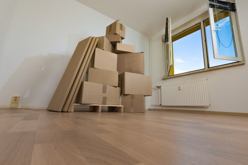 Removal team supporting a Kensington home move