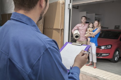 Local packing and unpacking support for a flat move in Kensington