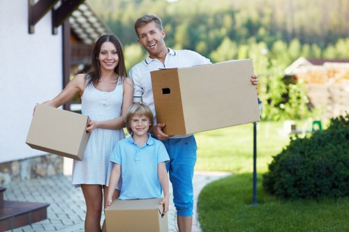 Furniture loading for a Kensington home move