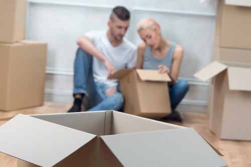 Local movers handling a flat relocation in Kensington