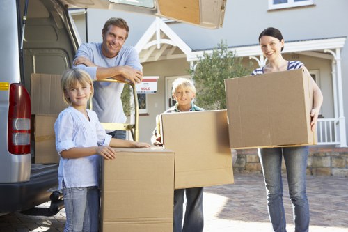 Careful packing and transport for a flat move in Kensington