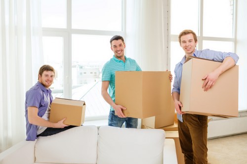Removal team planning a household relocation in Kensington