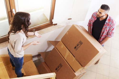 Furniture removal from a Kensington flat with narrow access