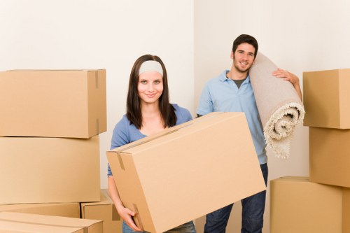 Loading van for a Kensington move with mixed household items