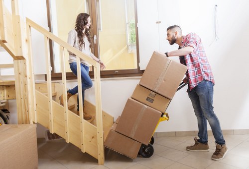 Local team removing office furniture in Kensington